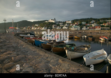 Barche in un marina in Svezia. Foto Stock