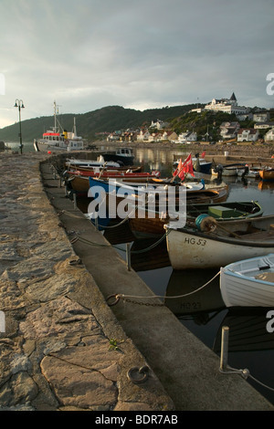 Barche in un marina in Svezia. Foto Stock