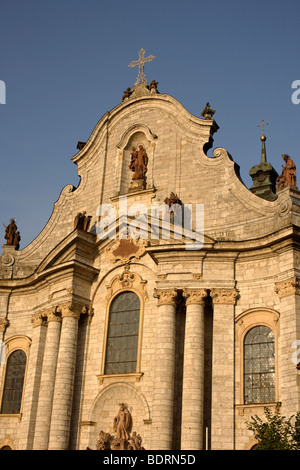 Cattedrale barocca in Zwiefalten, Svevo, Baden-Wuerttemberg, Germania, Europa Foto Stock