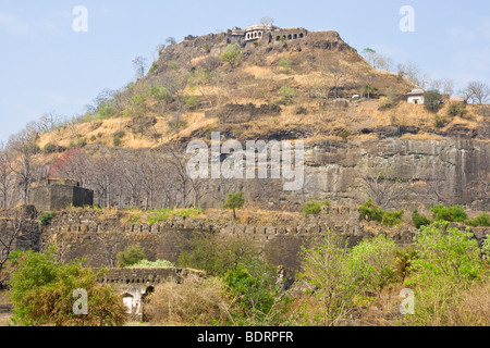 L Mughal Pavilian nella Cittadella a Devagiri forte di Daulatabad vicino a Aurangabad India Foto Stock