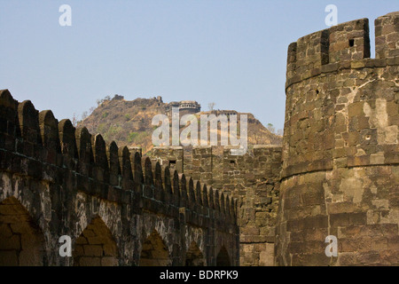 L Mughal Pavilian nella Cittadella a Devagiri forte di Daulatabad vicino a Aurangabad India Foto Stock