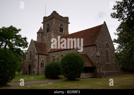 Chiesa della Santa Trinità Pleshey Essex REGNO UNITO Foto Stock