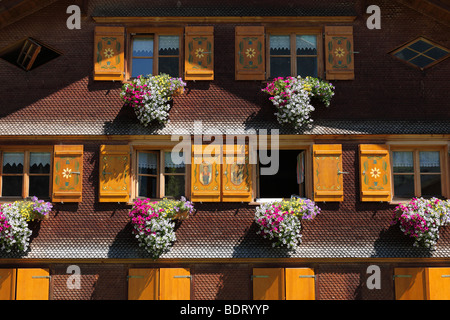 Bregenzerwald Casa in Schoppernau, Foresta di Bregenz, Bregenzerwald, Vorarlberg, Austria, Europa Foto Stock