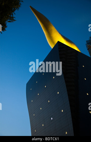 Asahi Breweries Edificio, Asakusa, la "Fiamma edificio" Foto Stock