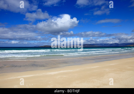 Splendida spiaggia a Scarista, Isle of Harris, Ebridi Esterne, Scozia Foto Stock