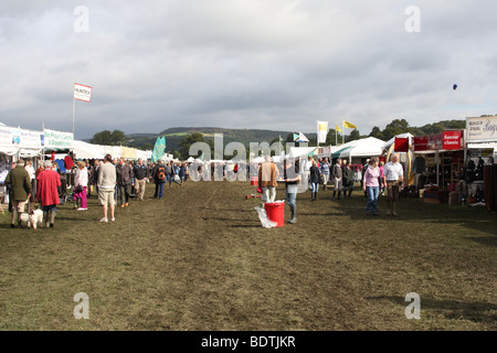 I visitatori a Chatsworth mostra, Chatsworth, Derbyshire, Engalnd, U.K. Foto Stock