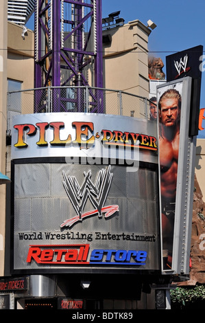 WWE (World Wrestling animazione) - Attrazioni su Clifton Hill, Niagara, Canada Foto Stock