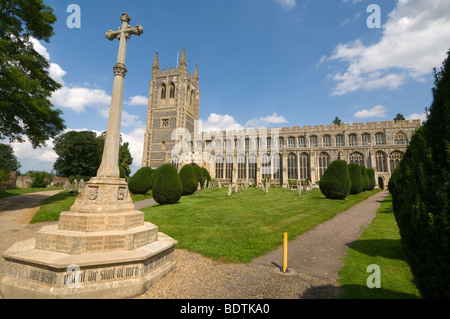 Chiesa della Santa Trinità Long Melford Suffolk REGNO UNITO Foto Stock