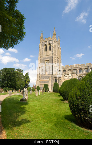 Chiesa della Santa Trinità Long Melford Suffolk REGNO UNITO Foto Stock