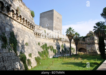 Castello Normanno Svevo di Bari e provincia di Bari, Puglia, Italia Foto Stock