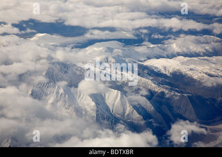 Brooks-Bergkette / Brooks Range / Luftaufnahme - (vista aerea) Foto Stock