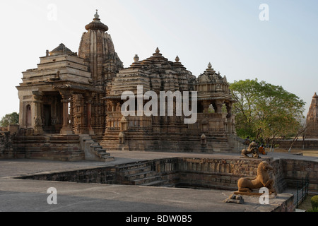 Tempel von khajuraho, indien, tempio in India, Foto Stock
