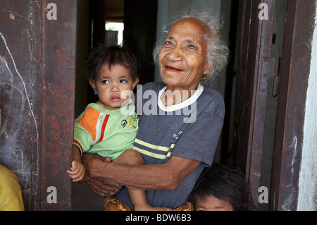 TIMOR ORIENTALE per il campo per sfollati interni nel vecchio ospedale di Baucau. Foto Stock