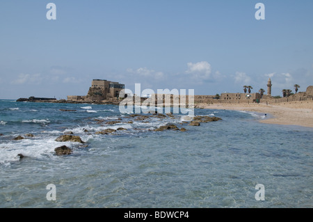 Vista di Cesarea in Israele Foto Stock