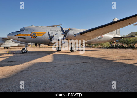 American il trasporto aereo, Douglas C-54D per il ponte aereo di Berlino nel 1949, cosiddetto bombardiere passito Pima Air e spazio Museu Foto Stock