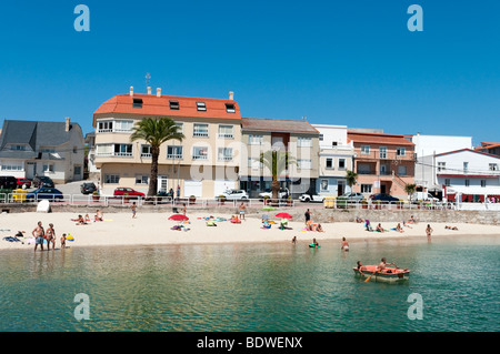 Spiaggia a Corrubedo, Galizia, Spagna Foto Stock