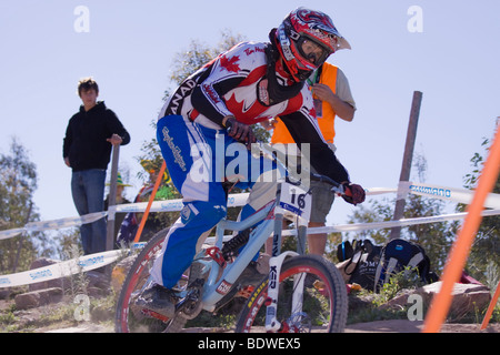 2009 UCI mountain bike campionati del mondo per donne in discesa Foto Stock