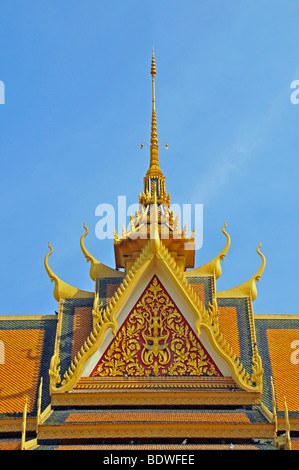 Pagoda d'argento, Wat Preah Keo Morokot, Palazzo Reale di Phnom Penh, Cambogia, sud-est asiatico Foto Stock