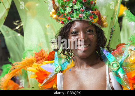 Paraiso Scuola di Samba - carnevale di Notting Hill 2009 Foto Stock