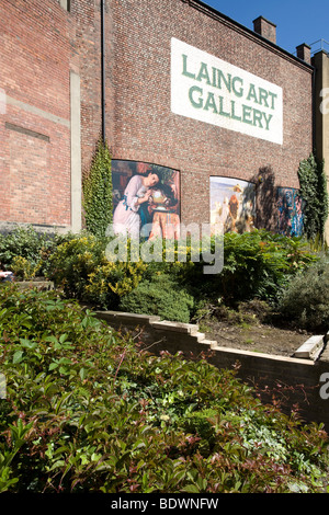Esterno della Laing Art Gallery di Newcastle upon Tyne. Foto Stock