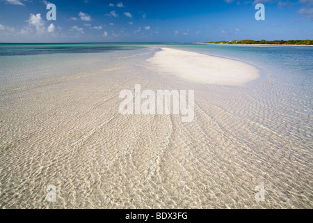 Playa del Flamenco beach, isola di Cayo Coco, Ciego de Avila provincia, Cuba Foto Stock