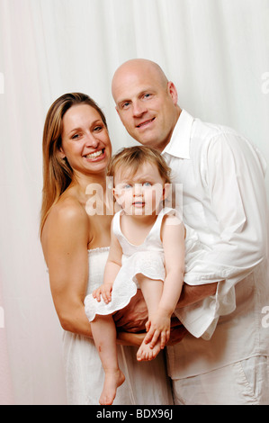 Famiglia con bambino Foto Stock