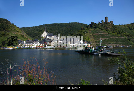 Beilstein presso la Mosella nei pressi di Cochem, Renania-Palatinato, Germania, Europa Foto Stock