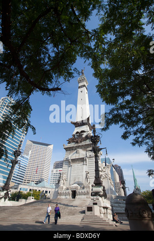 Indianapolis, Indiana - i soldati e marinai monumento. Foto Stock