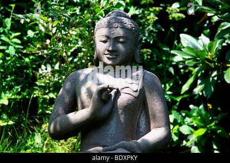 Vecchio Buddha di pietra da Bali Foto Stock