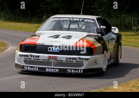 1988 Audi 200 Quattro Trans-Am con autista Walter Rohrl a Goodwood Festival della Velocità hillclimb, Sussex, Regno Unito. Foto Stock