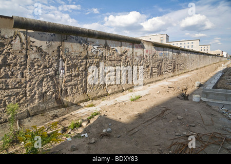 Muro di Berlino, Niederkirchnerstrasse, Berlino, Germania, Europa Foto Stock