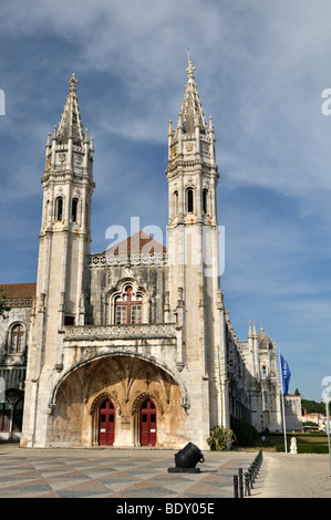 Ala Ovest del monastero di Hieronymites, Mosteiro dos Jeronimos, Sito Patrimonio Mondiale dell'UNESCO, stile manuelino, Portoghese tardo-G Foto Stock