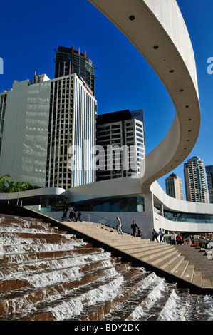 Eagle Street Pier al Fiume Brisbane, Brisbane, Queensland, Australia Foto Stock