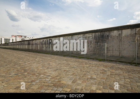 Muro di Berlino, Niederkirchnerstrasse, Berlino, Germania, Europa Foto Stock