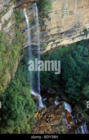Cascate di Katoomba cascata, il Parco Nazionale Blue Mountains, Nuovo Galles del Sud, Australia Foto Stock
