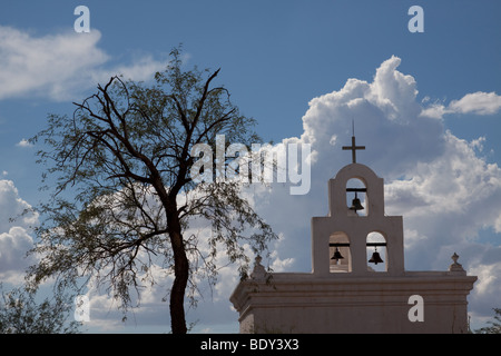 San Xavier Missione, Tucson in Arizona Foto Stock