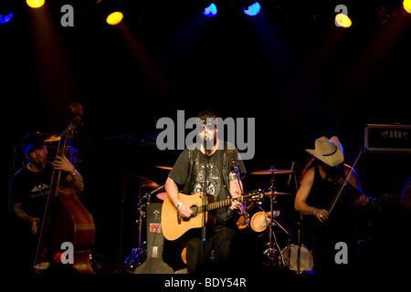 Il paese DEGLI STATI UNITI musicista Bob Wayne live in Schueuer concert hall, Lucerna, Svizzera Foto Stock