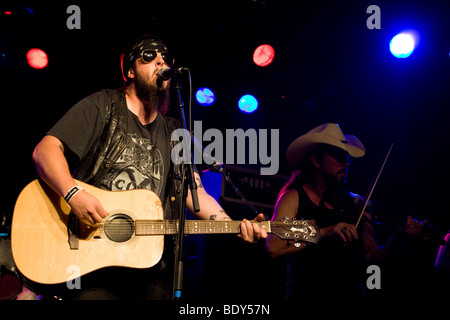 Il paese DEGLI STATI UNITI musicista Bob Wayne live in Schueuer concert hall, Lucerna, Svizzera Foto Stock