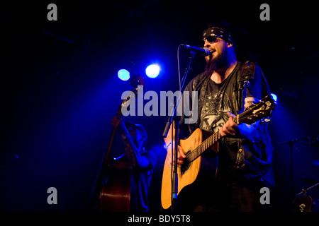 Il paese DEGLI STATI UNITI musicista Bob Wayne live in Schueuer concert hall, Lucerna, Svizzera Foto Stock