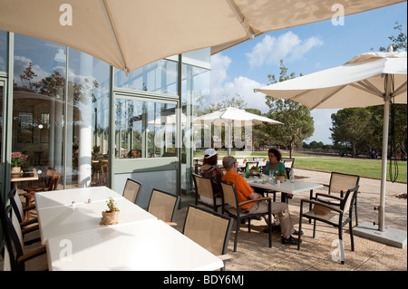 Il ristorante a Ramat Handiv Visitor Center. Foto Stock