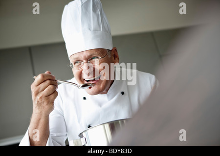 Senior Chef ritratto Foto Stock