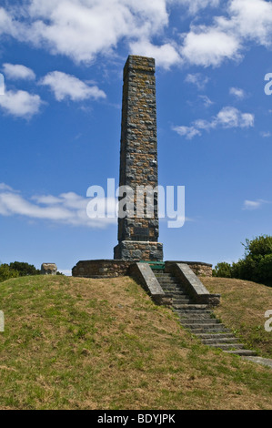 Dh Jerbourg Punto ST MARTIN GUERNSEY Doyle colonna o Torre Jerbourg memorial Sir John Doyle monumento Foto Stock