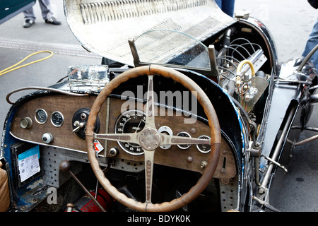 AvD vintage Car Grand Prix, Nuerburgring race track 2009, Bugatti Grand Prix Car, costruito nel 1937 Foto Stock