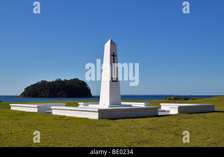 War Memorial, Marine Parade, Mount Maunganui, Nuova Zelanda Foto Stock