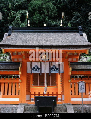 Crow simboli a Kumano Nachi Taisha Grand Santuario Foto Stock