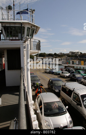 Torpoint traversata in traghetto del fiume Tamar tra Devonport Plymouth in Devon e Torpoint England Regno Unito Foto Stock