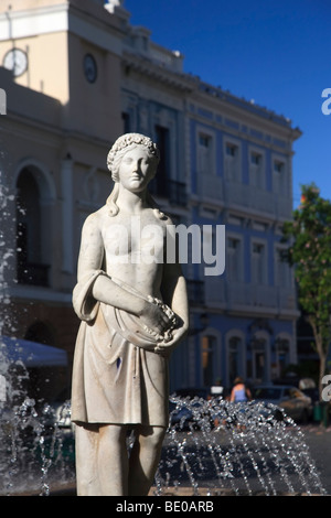 Stati Uniti d'America, Caraibi, Puerto Rico, San Juan, città vecchia, Plaza de Armas Foto Stock