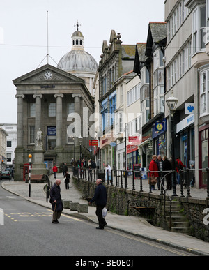 Mercato ebreo Street Penzance Cornwall Inghilterra Foto Stock