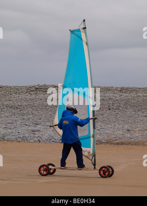 Terra windsurf,Condino, Devon, Regno Unito Foto Stock