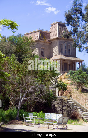 Psycho House, Universal Studios Tour di Los Angeles, California, Stati Uniti d'America Foto Stock